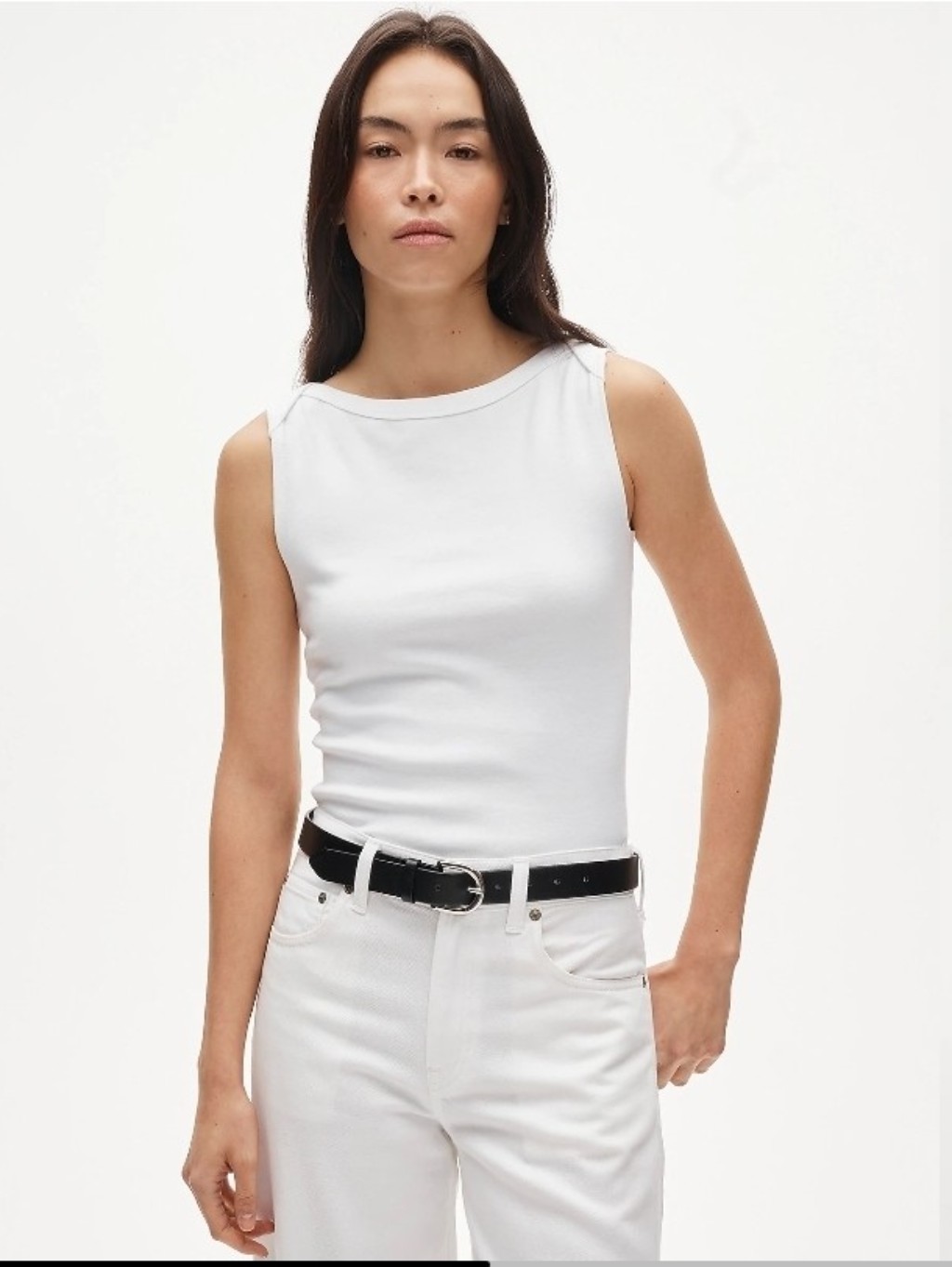 Nwt J. Crew Boatneck Tank Top Size White